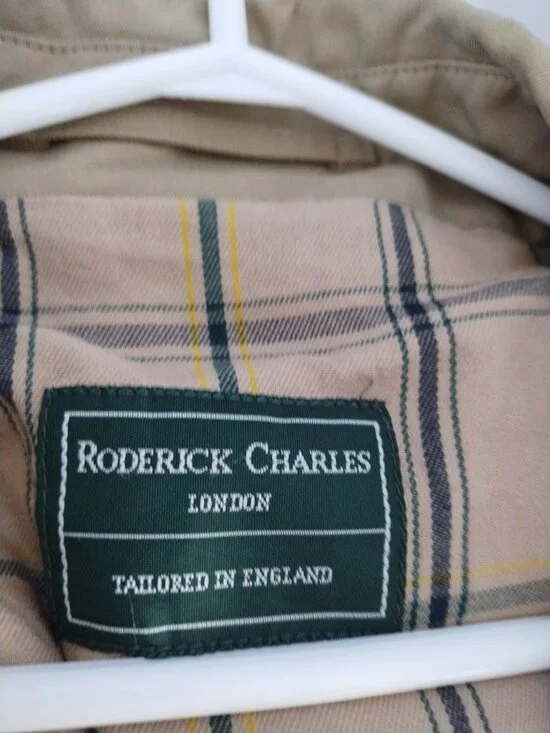 Mens Roderick Charles lined trench coat - Picture 2 of 5